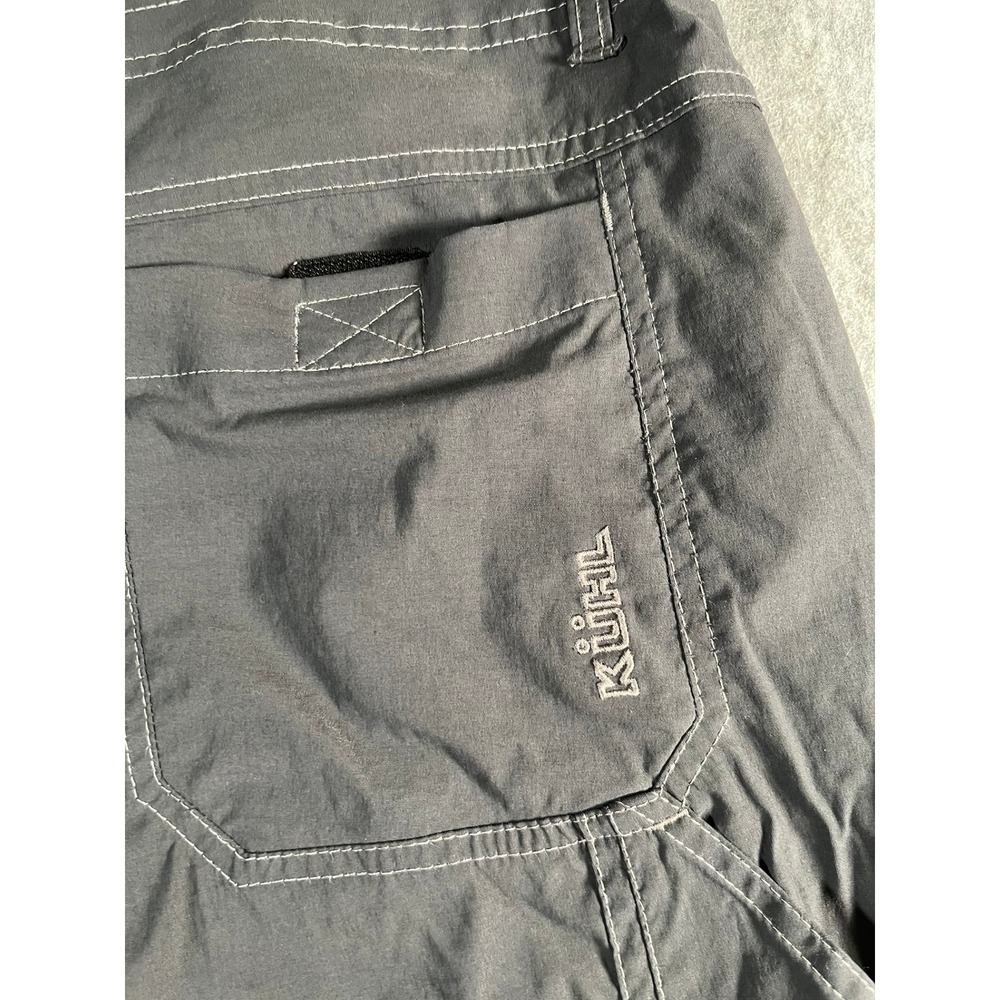 KUHL Mens 40 Shorts Cargo Gray Nylon 10" inseam - Picture 3 of 13